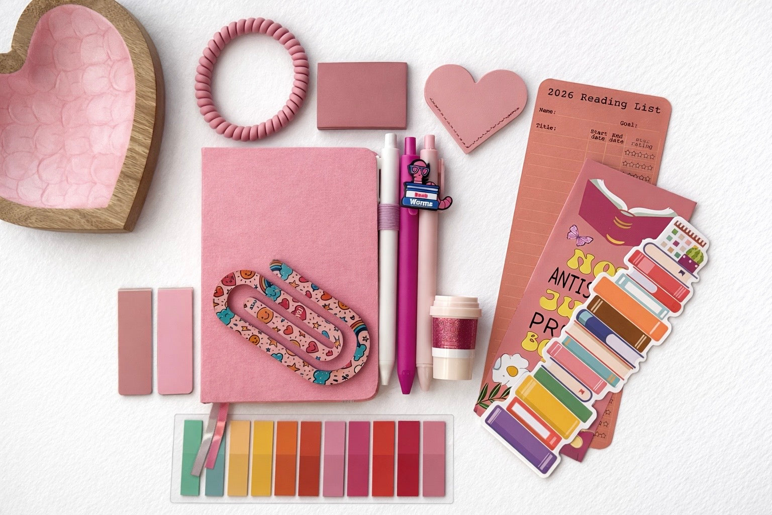 💗Pink Bookish Stationery Bundles