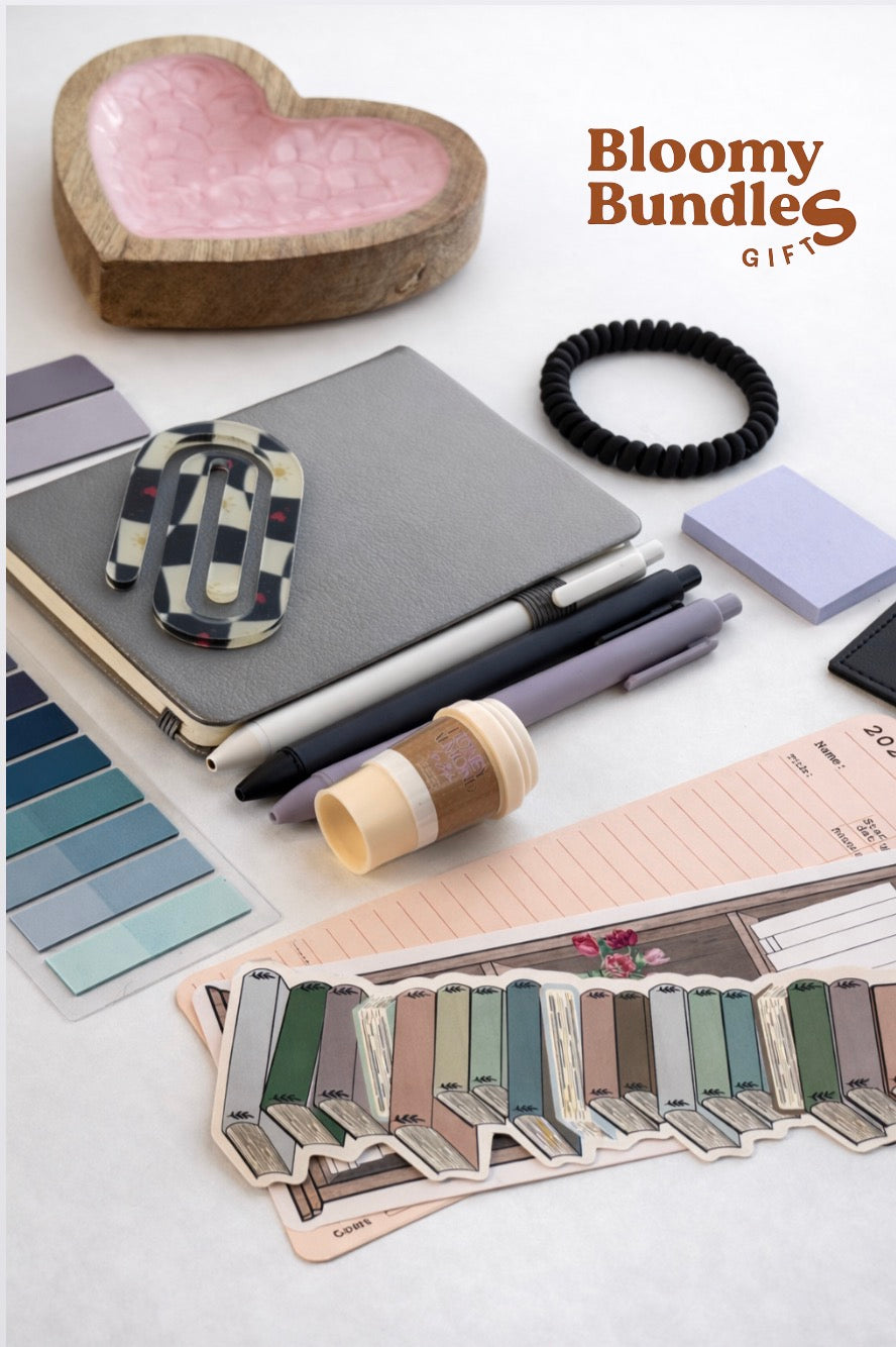 🩶Grey Bookish Stationery Bundles