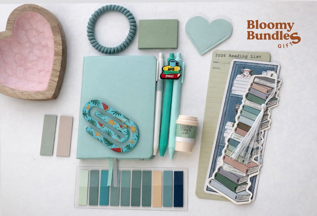 💚Turquoise Bookish Stationery Bundle